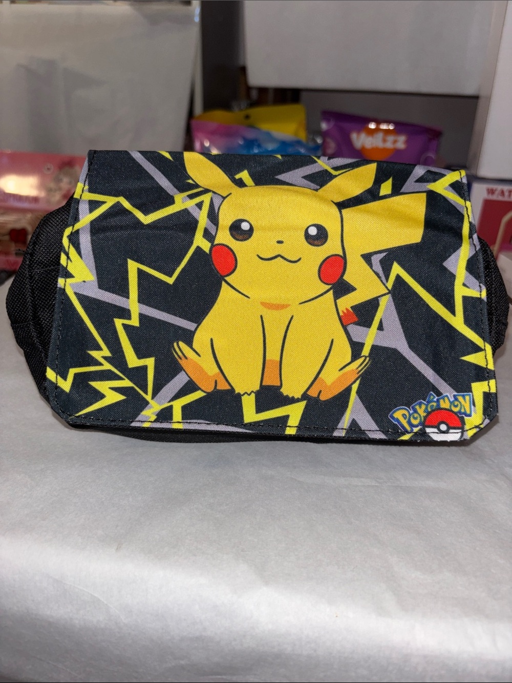 Pokemon Pikachu Black & Yellow Kids Accessory Bag